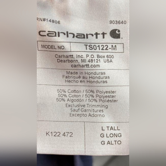 Carhartt Men's Loose Fit Midweight Full-Zip Sweatshirt Size LT MSRP $64.99 - Picture 7 of 7